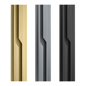 Vente directe d'usine-Poignée de traction invisible sans fente pour armoires et tables de chevet-Modèle Lightning-Poignée en aluminium - Product Image 1