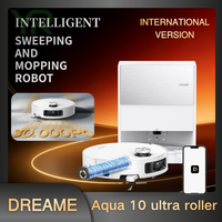 Robot aspirateur Aqua 10 Ultra avec serpillière humide, 30000Pa, auto-nettoyant, lavage à chaud, protection des tapis, pour hôtels, balayage à sec