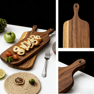 Juego <span class=keywords><strong>de</strong></span> 2 tablas <span class=keywords><strong>de</strong></span> cortar <span class=keywords><strong>de</strong></span> madera para <span class=keywords><strong>cocina</strong></span> con asas, multifuncionales, <span class=keywords><strong>de</strong></span> madera maciza, para cortar/serve queso. - Product Image 4
