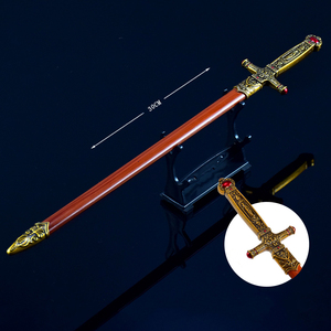 Spada di <span class=keywords><strong>Harry</strong></span> Potter da 30cm, Replica per Cosplay Cinematografico e Televisivo, Modello della Spada di Grifondoro in Lega di Zinco, Miniatura Decorativa da Scrivania, Regalo - Product Image 3