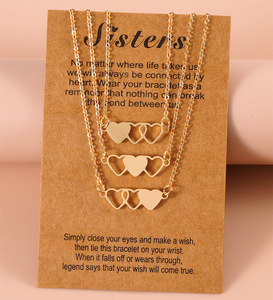 <strong>3</strong> Pcs Stainless Steel Heart-shaped <strong>Necklaces</strong> Matching Heart Pendants <strong>for</strong> <strong>Sister</strong> Best Friend <strong>Necklace</strong> Friendship Jewelry - Product Image 2