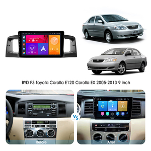 <span class=keywords><strong>Adaptateur</strong></span> de cadre de tableau de bord pour Toyota Corolla EX Corolla E120 BYD F3 2005-2014, kit de tableau de bord Android grand écran, cadre de tableau de bord - Product Image 6