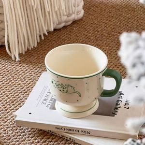 Taza Ghtful Cerc con asa, linda taza de desayuno femenina de verano, taza de agua de alto valor estético de China continental - Product Image 5