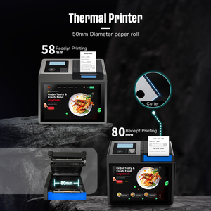 Z100 Dual Screen Android POS Terminal with 10.1" Main Display Android 11.0 and 58/80mm Thermal Printer <b>QR</b> Code <b>Scanner</b> - Product Image 2