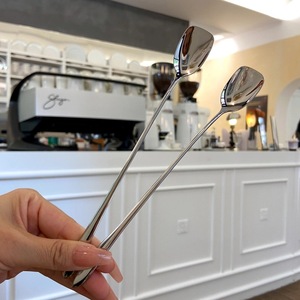 Dài xử lý thân thiện với môi thép không gỉ hiện đại Tea <span class=keywords><strong>Spoon</strong></span> trộn <span class=keywords><strong>Spoon</strong></span> Ice Scoop - Product Image 5