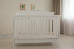 Nuevo Conjunto de Cuna <span class=keywords><strong>para</strong></span> Recién <span class=keywords><strong>Nacido</strong></span>, Desmontable de Madera con Estructura Estable, Diseño Moderno, 1 Año de Garantía <span class=keywords><strong>para</strong></span> Uso en Dormitorio - Product Image 3