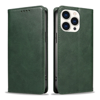 Funda Tipo Cartera de Cuero PU Premium para iPhone 15 Pro - Funda con Soporte para Teléfono, Ranuras para Tarjetas, Cierre Magnético y Carcasa Antigolpes
