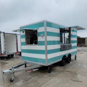Camion de restauration rapide personnalisé, camion de café, camion de cuisine mobile certifié CE en acier inoxydable - Product Image 1