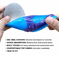 Semelles de travail en gel alvéolé, respirantes, avec soutien de la voûte plantaire, amortissantes, pour chaussures industrielles robustes, idéales pour les longues journées de travail