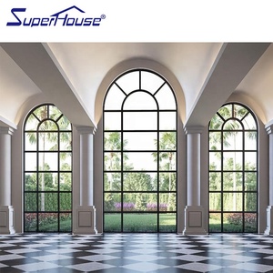 Moyen-Orient église <span class=keywords><strong>exotique</strong></span> arc incurvé <span class=keywords><strong>en</strong></span> aluminium incurvé rupture thermique grille de treillis externe fenêtre <span class=keywords><strong>en</strong></span> verre trempé de sécurité isolée - Product Image 3