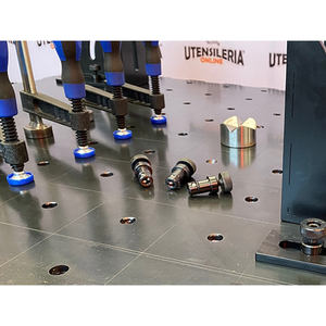 SteelEco GPPH <b>welding</b> <b>bench</b> 1.2x1.2m, 8mm thick, 16mm holes, 100x100mm grid - Product Image 6