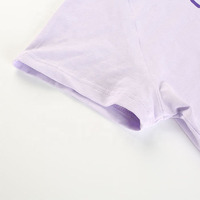 Crop top slim fit personnalisé pour femmes, t-shirts respirants en coton et rayonne avec logo imprimé