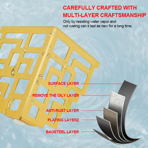 Vente en gros de pieds de meubles industriels modernes en métal DIY Pieds de table de canapé en acier au carbone très résistants, matériel de polissage plaqué or - Product Image 5