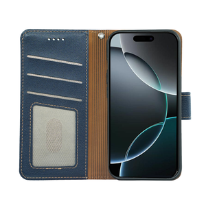 Nueva Funda Cartera de Cuero con Cierre Magnético para <span class=keywords><strong>iPhone</strong></span> 16 Pro Max 15 14 Pro con Titular de Tarjetas - Product Image 4