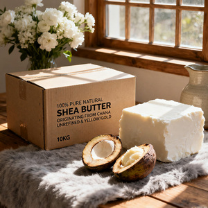 Shea <span class=keywords><strong>Butter</strong></span> 100% Tinh Khiết Tự Nhiên Không Tinh Chế Cơ Thể Bơ Nhãn Hiệu Riêng Mỹ Phẩm Cấp Cho Hàng Ngày Kem Dưỡng Ẩm Da Tóc-Màu Trắng Tinh Khiết - Product Image 1