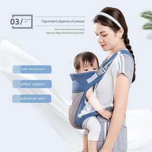 <span class=keywords><strong>Marsupio</strong></span> Porta Bebè, Pratico Strumento 2-in-1 per Trasportare il Bambino, Adatto per Tutte le Stagioni e le Uscite, Libera le Tue Mani - Product Image 4