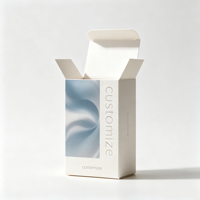 Boîte en carton pliable personnalisée de luxe, emballage cosmétique recyclable pour parfum, bougie, soins de la peau
