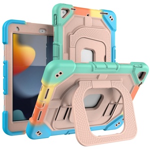 Para <span class=keywords><strong>Ipad</strong></span> 9th 8th 7th Generation Case a prueba de golpes Kids Kickstand <span class=keywords><strong>Funda</strong></span> de silicona para tableta para <span class=keywords><strong>Ipad</strong></span> 9th Gen 8th Generation 10,2 pulgadas - Product Image 1