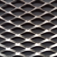 Fourniture de métaux en ligne Métal déployé en acier Maille de diamant Feuille aplatie Caillebotis Métal déployé en maille de losange