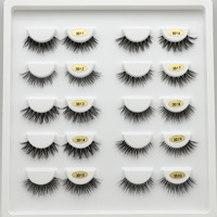 Cils en bande invisible de haute qualité, cils en cheveux humains, fabrication artisanale, 15 mm, cils naturels en bande complète