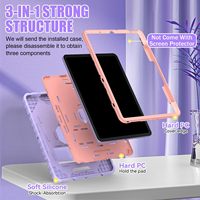 Étui robuste 3 en 1 pour iPad Air 11 2024 Protection antichoc pour iPad étui universel robuste pour tablette pour iPad Air 6th 5th 4