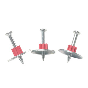 Clous à béton avec rondelles 6,8 mm électrogalvanisés, chevilles à marteau pour fixation acier sur plafond et mur en béton - Product Image 3