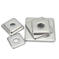 China Manufacturer DIN Plain SUS304 Square Flat Washer Custom Size Plate Shim Washer Bulk Supply Steel Structure Fastener