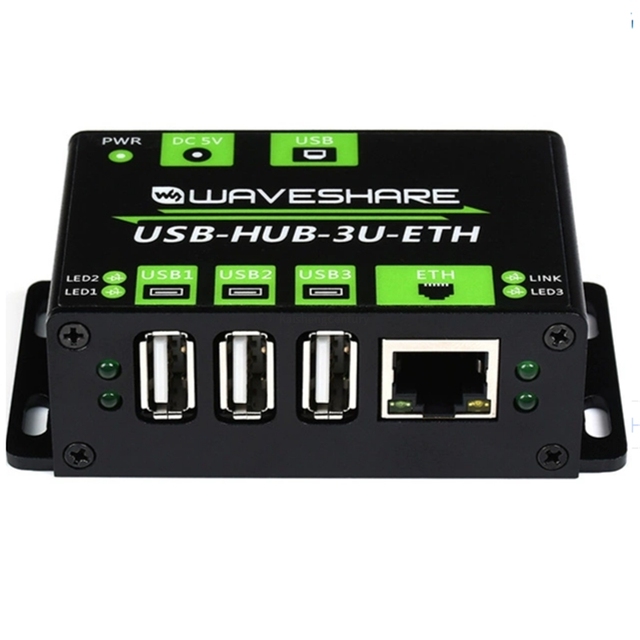 Industrial Grade Quality USB HUB 3way Usb2.0 1way 100 Mbit/s USB Hub Expansion Dock USB-HUB-3U-ETH 100 Megabit Network Port