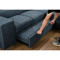 Canapé d'angle convertible en tissu, design européen, deux places, avec rangement, écologique, pour appartement et hôtel - Leader des grossistes