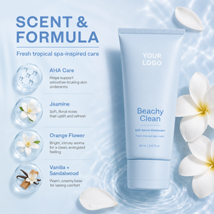 Desodorante en Crema de Marca Privada, Larga Duración, Protección Contra el Olor, Frescura y Comodidad, Deslizamiento Suave, Secado Rápido, Sin Residuos Pegajosos, AHA, Aroma a Brisa Marina - Product Image 2