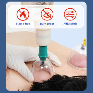 Ensemble de ventouses à vide 12 pièces, ventouses standard, pompe manuelle, amélioration de la circulation sanguine, soulagement des douleurs musculaires, compact, pour les voyages, utilisation quotidienne - Product Image 2