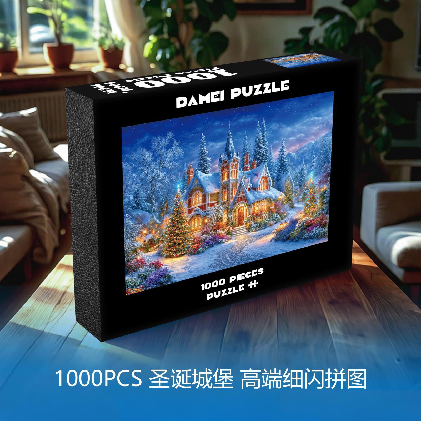 กำมะหยี่ระดับไฮเอนด์ 1,000 ชิ้น (Christmas Castle)