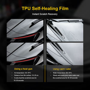 10 Year Warranty Self Healing UV Proof High Gloss Black Car Wrap Film Premium <b>Vinyl</b> 7.5mil PET Air Release Easy Apply Automotive - Product Image 3