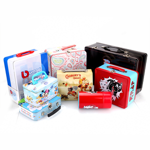 Bán buôn tùy chỉnh Cookie bao bì <span class=keywords><strong>tin</strong></span> Hộp Ăn Trưa <span class=keywords><strong>tin</strong></span> phích với bộ Hộp Ăn Trưa - Product Image 1