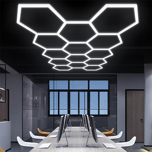 Luces de pared que cambian de color con módulos LED hexagonales para uso en eventos y exposiciones - Product Image 3