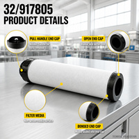 Elemen Filter Udara Mesin JCB 32/917805 untuk Sistem Filtrasi Asupan Udara Mesin Diesel Alat Berat
