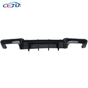 Brillant Noir ABS Carbone Look M5 Style Voiture Pare-chocs Arrière Lèvre Diffuseur pour <span class=keywords><strong>BMW</strong></span> Série 5 F10 F11 520i 535i 550i <span class=keywords><strong>550d</strong></span> M Sport 2011-2015 - Product Image 2