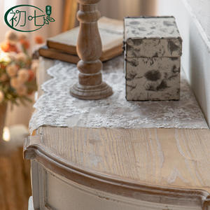 American Country Style Console <b>Table</b> Solid Wood Distressed Finish Entryway <b>Dressing</b> <b>Table</b> Retro Design - Product Image 4