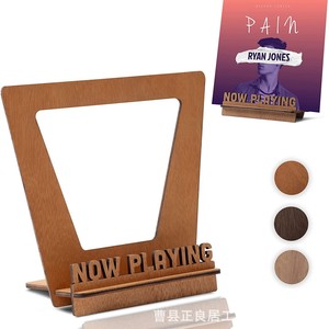Wooden Cd <b>Rack</b> Brown Eco Friendly Desktop Storage For Music Albums And <b>Records</b> - Product Image 2
