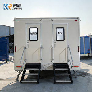 รถพ่วงห้องน้ำเคลื่อนที่แบบพกพา รถพ่วงห้องสุขาเคลื่อนที่ ตรวจสอบความปลอดภัยสำหรับกิจกรรมทางการเมือง การพบปะสังสรรค์กลางแจ้ง - Product Image 2