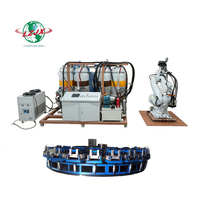Machine de mousse de polyuréthane de haute qualité pour la production de sièges et coussins de voiture, ligne de production circulaire de mousse de polyuréthane sur rail.