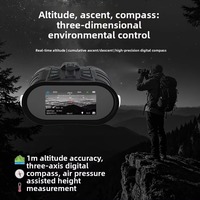 Jumelles de vision nocturne C 5K UHD 16X/18X avec écran HD IPS de 3 pouces, stabilisateur gyroscopique GPS, télescope IR 800M pour la chasse et l'observation des oiseaux