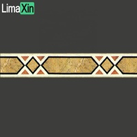 Bordure de sol en marbre pour maison, m, modèle haut de gamme, médaillon en pierre naturelle, bordure de sol en marbre