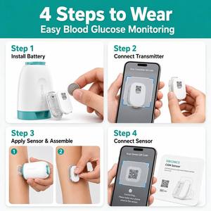 Monitor de Glucosa Continuo en Tiempo Real, <span class=keywords><strong>Sensor</strong></span> Portátil, Aplicación Android 24H <span class=keywords><strong>para</strong></span> Uso Doméstico en Diabéticos - Product Image 6