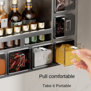 Étagère à épices de <span class=keywords><strong>cuisine</strong></span> - Boîte de rangement murale multifonctionnelle Étagère de rangement de <span class=keywords><strong>cuisine</strong></span> moderne pour une utilisation en <span class=keywords><strong>cuisine</strong></span> - Product Image 3