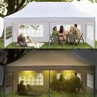 Carpa Plegable Portátil para Exteriores de 10x20, Resistente, de Alta Calidad, Precio de Fábrica, Gran Venta
