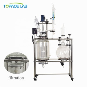 Reactor de cristalización de acero inoxidable de alto rendimiento 50L 100L 200L con motor de bomba de recipiente a presión automático condición usada - Product Image 5