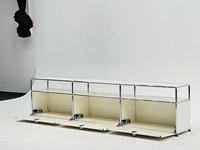 Moderner Modularer Edelstahl-Aufbewahrungsschrank Multifunktionaler Organizer für Apartments Kleiner Räume Fabrik-Großhandel