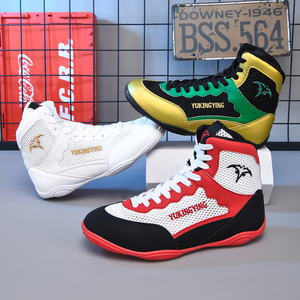 Botas de Boxeo Personalizadas con Logotipo 2026, Venta al Por Mayor, Calzado Deportivo Profesional para Entrenamiento, Levantamiento de Pesas y Powerlifting para Hombre - Product Image 1
