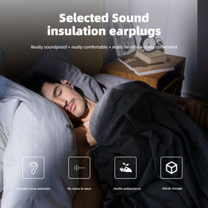 <span class=keywords><strong>Bouchons</strong></span> <span class=keywords><strong>d</strong></span>'<span class=keywords><strong>oreille</strong></span> en silicone souple pour dormir, NRR 28dB antibruit, <span class=keywords><strong>bouchons</strong></span> <span class=keywords><strong>d</strong></span>'<span class=keywords><strong>oreille</strong></span> de sommeil réutilisables et lavables pour le ronflement - Product Image 6